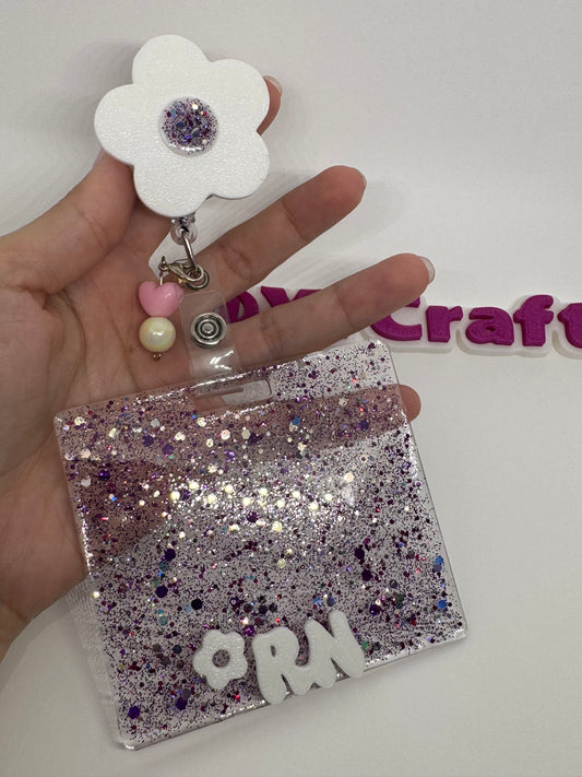 Flower Purple Badge Buddy
