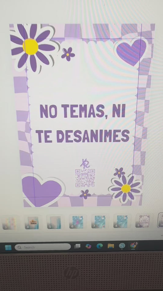 Libreta de Notas “No Temas, Ni te desanimes”